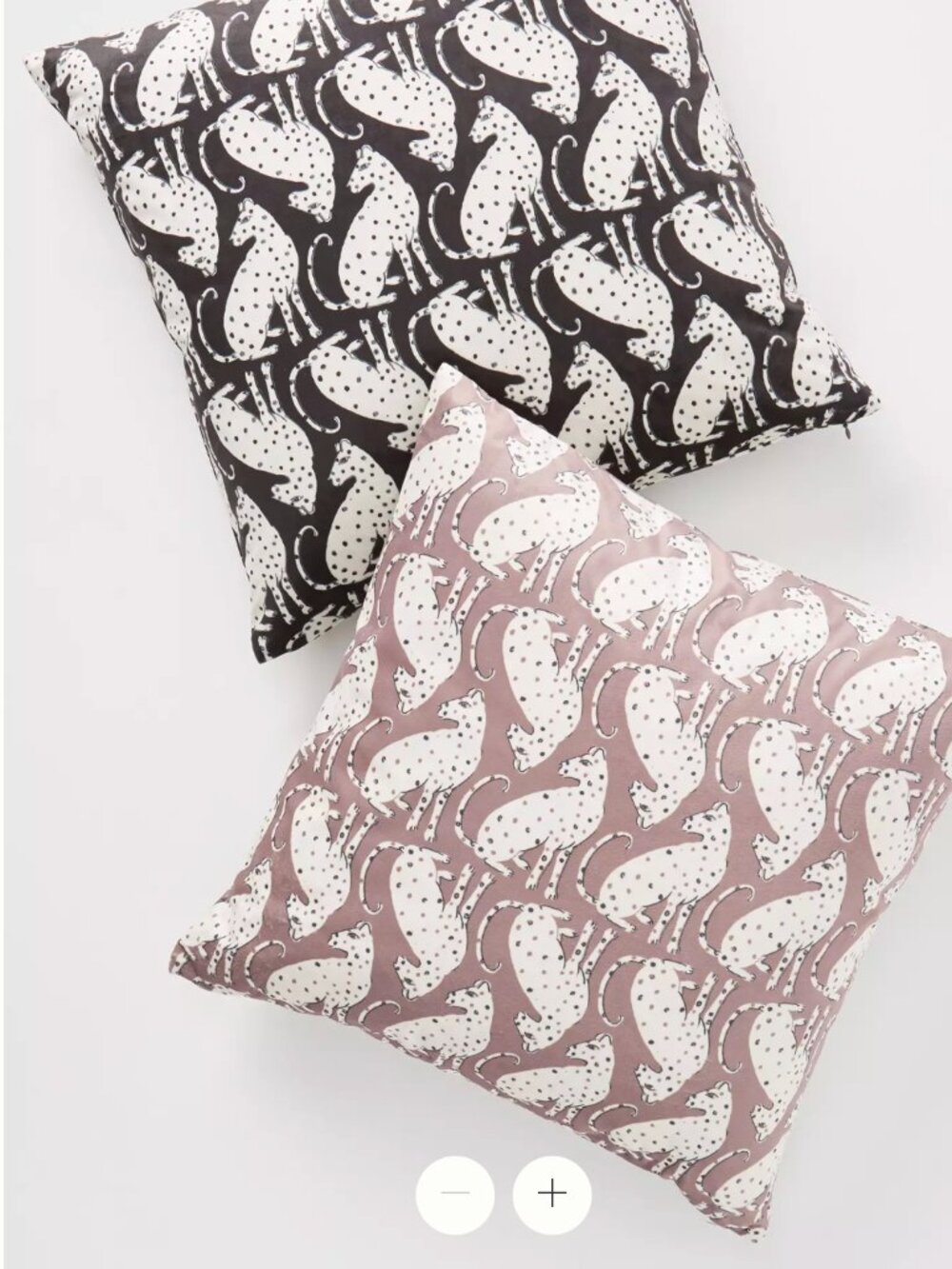 Anthropologie Cecily Feline Velvet Jaguar / Cheetah Throw Pillow